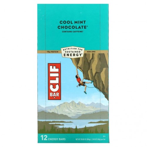 Clif Bar, 에너지바, 쿨 민트 초콜릿, 12 바, 각 2.40 온스 (68 g)