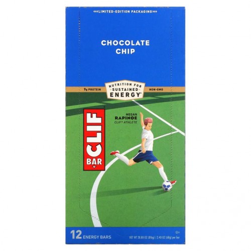 Clif Bar, 에너지 바, 초콜릿 칩, 12 개, 각 2.40 oz (68 g)