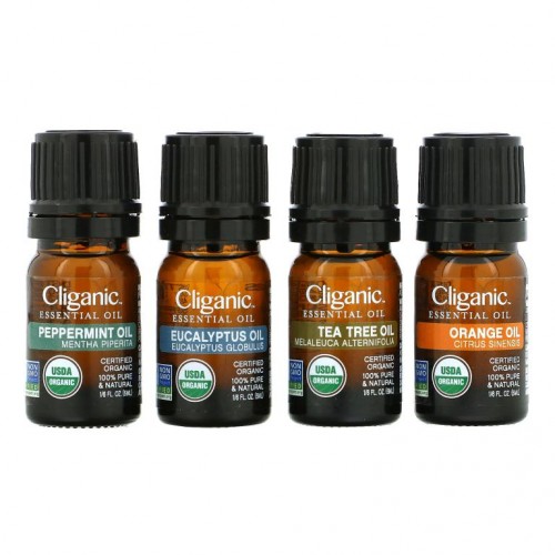 Cliganic, 에센셜 오일, 아로마테라피 세트, 4종 세트