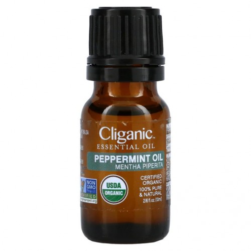 Cliganic, 100% 퓨어 에센셜 오일, 페퍼민트, 10ml(0.33fl oz)