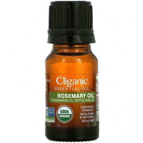Cliganic, 순도 100% 에센셜 오일, 로즈메리 오일, 10ml(0.33fl oz)