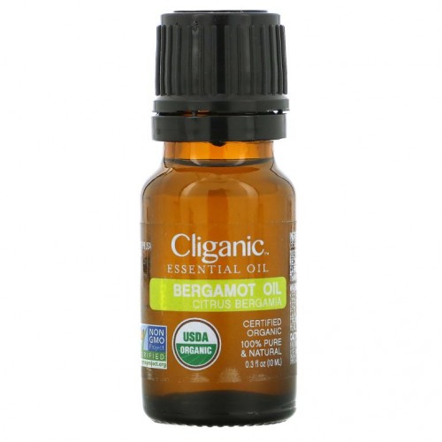 Cliganic, 100% 순수 에센셜 오일, 베르가못 오일, 10ml(0.3fl oz)