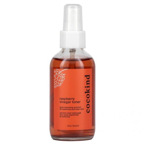 Cocokind, Facial Toner, Raspberry Vinegar , 4 fl oz (120 ml)