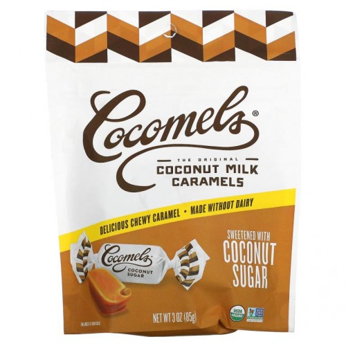 Cocomels, 코코넛 밀크 캐러멜, 코코넛 설탕, 85g(3oz)