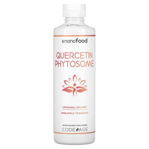 Codeage, 퀘르세틴 파이토솜, 파인애플 귤, 450ml(15.22fl oz)