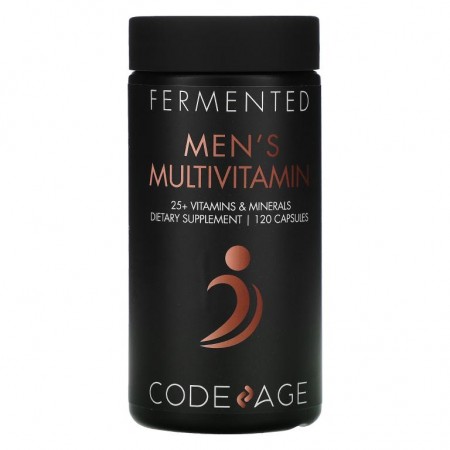 Codeage, Fermented, 남성용 종합비타민, 캡슐 120정