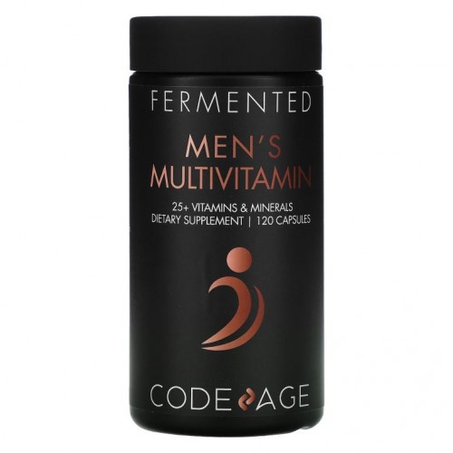 Codeage, Fermented, 남성용 종합비타민, 캡슐 120정