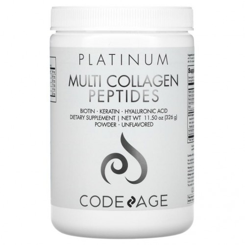 Codeage, Platinum, 멀티 콜라겐 펩타이드 분말, 무맛, 326g(11.50oz)