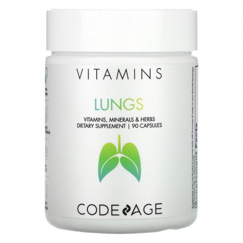 Codeage, Vitamins, Lungs, Minerals, Herbs, 90 Capsules