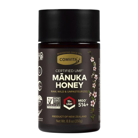Comvita, 무가공 마누카 꿀, UMF 15+ 인증(MGO 514+), 250g(8.8oz)