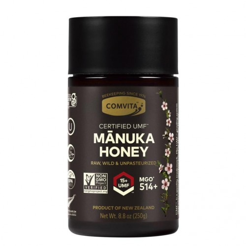 Comvita, 무가공 마누카 꿀, UMF 15+ 인증(MGO 514+), 250g(8.8oz)