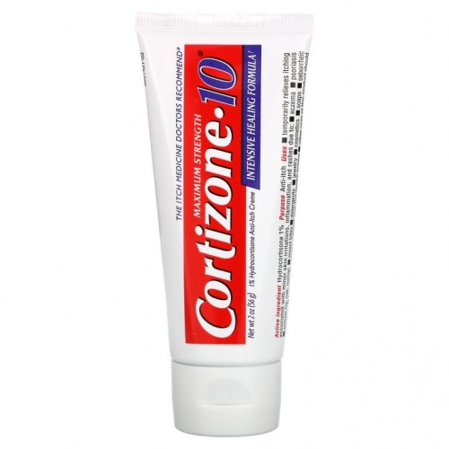 Cortizone 10, 1% Hydrocotisone Anti-Itch Creme, Maximum Strength, 2 oz (56 g)