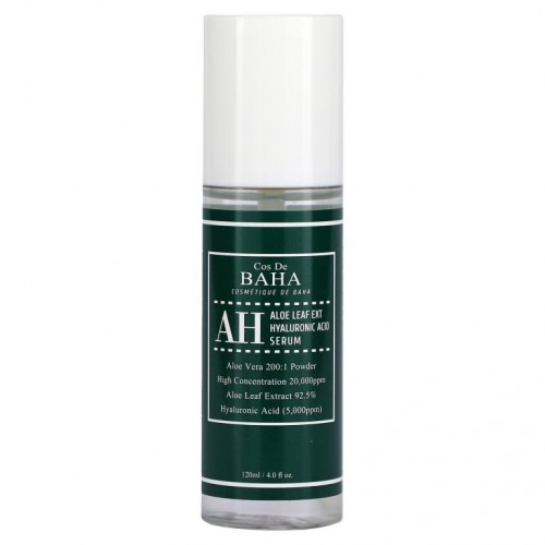 Cos De BAHA, AH Aloe Leaf Ext Ha Serum, 4 fl oz (120 ml)