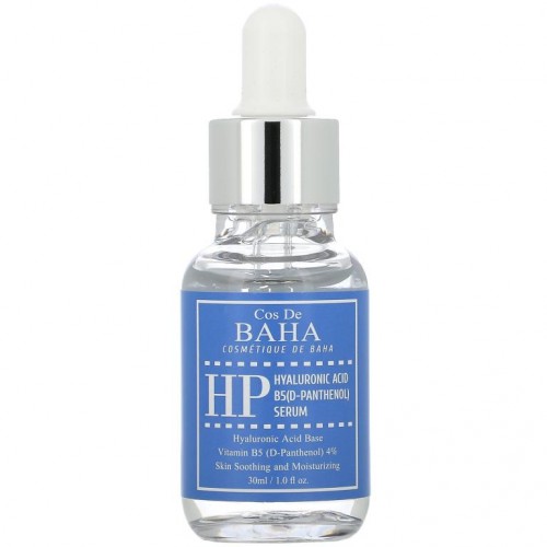 Cos De BAHA, HP, Hyaluronic Acid B5 (D-Panthenol) Serum, 1 fl oz (30 ml)