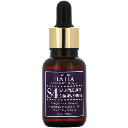 Cos De BAHA, S4, 살리실릭애씨드 BHA 4% 세럼, 30ml(1fl oz)