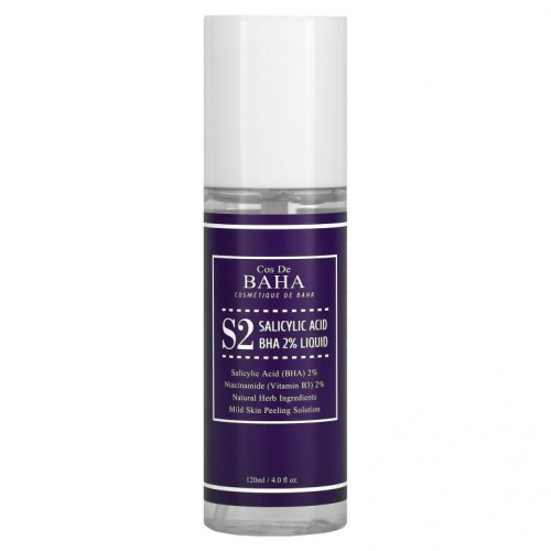 Cos De BAHA, Salicylic Acid BHA 2% Liquid, 4 fl oz (120 ml)