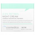 Cosmedica Skincare, 레티놀 2.5% 나이트 크림, 오버나이트 리서피싱 트리트먼트, 50 g(1.76oz)