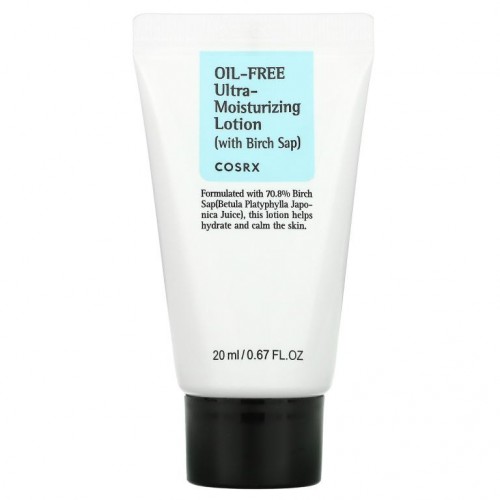 Cosrx, 오일 무함유 초보습 로션, 자작나무 수액 함유, 20ml(0.67fl oz)