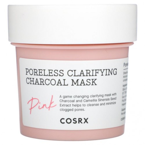 Cosrx, Poreless Clarifying Charcoal Mask, Pink, 3.88 oz (110 g)