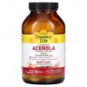 Country Life, 아세롤라 츄어블, 비타민C 복합체, 베리, 500mg, 웨이퍼 90개