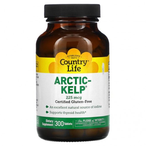 Country Life, Arctic-Kelp, 225mcg, 300정
