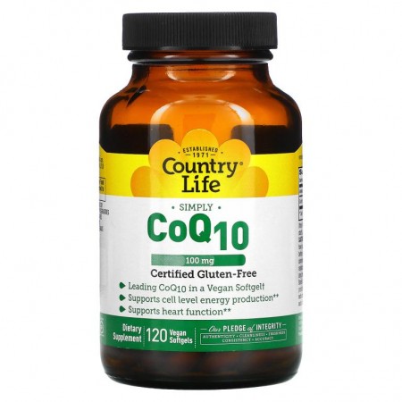 Country Life, CoQ10, 100mg, 베지 소프트젤 120정