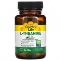 Country Life, L-테아닌, 200mg, 베지 캡슐 60정