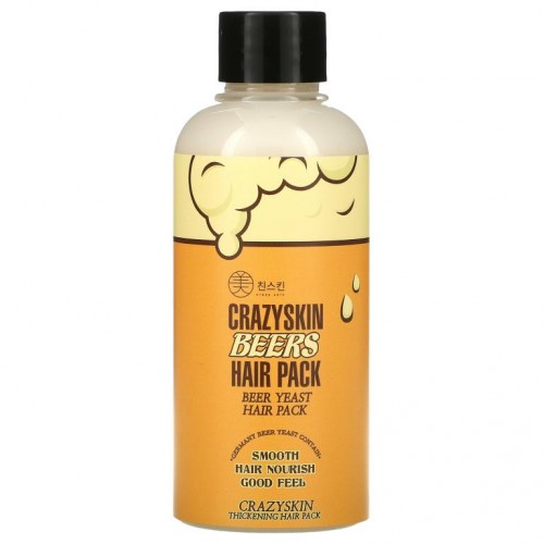 Crazy Skin, 맥주효모 헤어 팩, 100g(3.38fl oz)