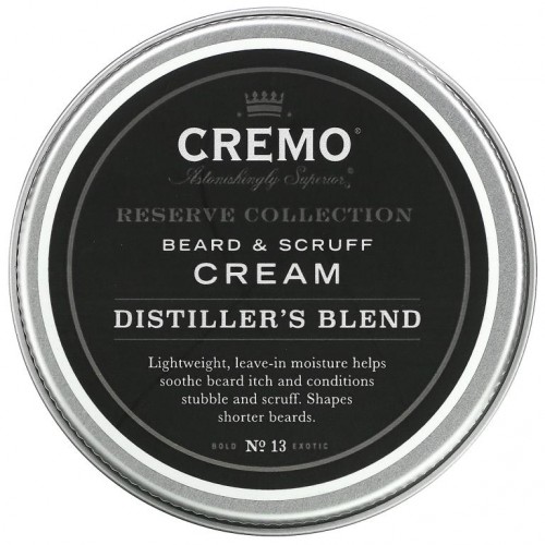 Cremo, 리저브 컬렉션, 수염 관리용 크림, 디스틸러스 블렌드, 리저브 블렌드, 113g(4oz)