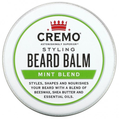 Cremo, Styling Beard Balm, Mint Blend, 2 oz (56 g)