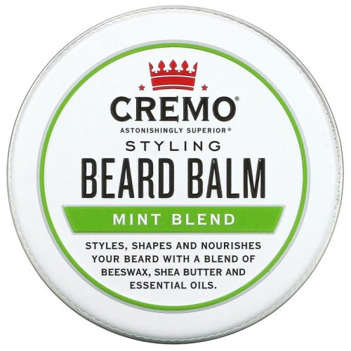 Cremo, Styling Beard Balm, Mint Blend, 2 oz (56 g)