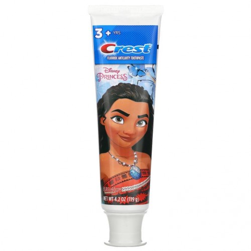 Crest, Fluoride Anticavity Toothpaste, Disney Princess Moana, Bubble Gum, 4.2 oz (119 g)