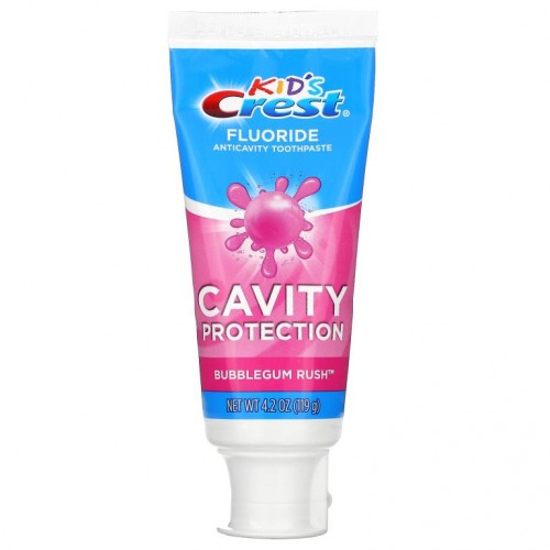 Crest, Kids, Fluoride Anticavity Toothpaste, Bubblegum Rush, 4.2 oz (119 g)