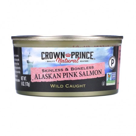 Crown Prince Natural, 알래스카 홍연어, 껍질 및 뼈 제거, 170g(6oz)