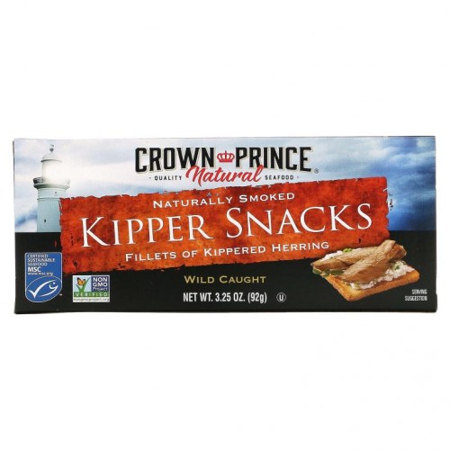 Crown Prince Natural, 훈제 청어 스낵, 천연으로 훈제된, 3.25 온스 (92 g)
