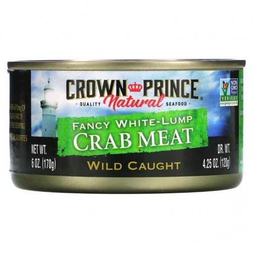 Crown Prince Natural, 팬시 화이트 럼프 게살, 170g(6oz)