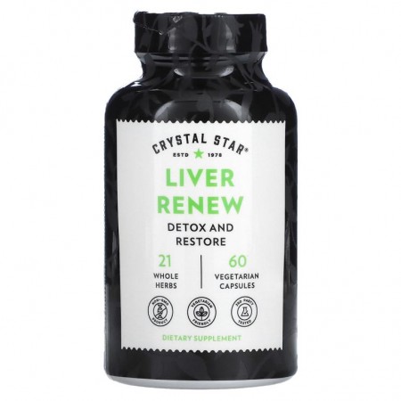 Crystal Star, Liver Renew, 60 Vegetarian Capsules