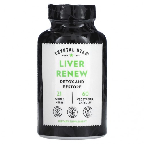Crystal Star, Liver Renew, 60 Vegetarian Capsules