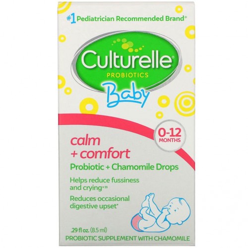Culturelle, 프로바이오틱, 영아, 캄 + 컴포트, 프로바이오틱 + 캐모마일 드롭스, 0~12개월, 8.5ml(0.29fl oz)