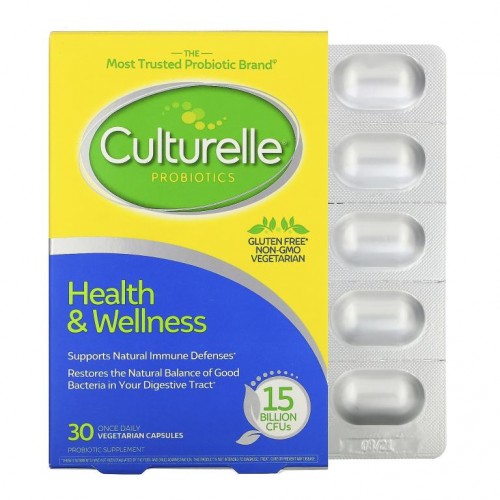Culturelle, 프로바이오틱, 건강과 웰니스, 150억CFU, 하루에 한 번 섭취하는 베지 캡슐 30정