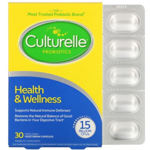 Culturelle, 프로바이오틱스, 건강 및 웰니스, 150억 CFU, 1일 1회, 베지 캡슐 30정