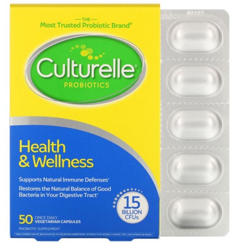 Culturelle, 프로바이오틱스, 헬스 & 웰니스, 150억 CFU, 1일 1회, 베지 캡슐 50정