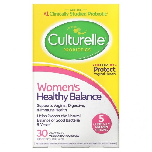 Culturelle, 프로바이오틱스,우먼스 헬시 발란스, 1일 1회, 베지 캡슐 30정