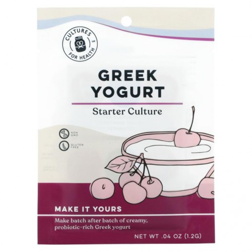 Cultures for Health, 그릭 요거트, 2팩, 1.2g(0.04oz)