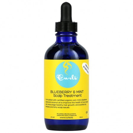 Curls, 두피 트리트먼트, 블루베리 및 민트, 120ml(4fl oz)