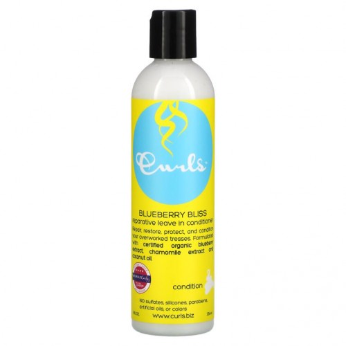 Curls, 회복 리브 인 컨디셔너, 블루베리 블리스, 236ml(8fl oz)
