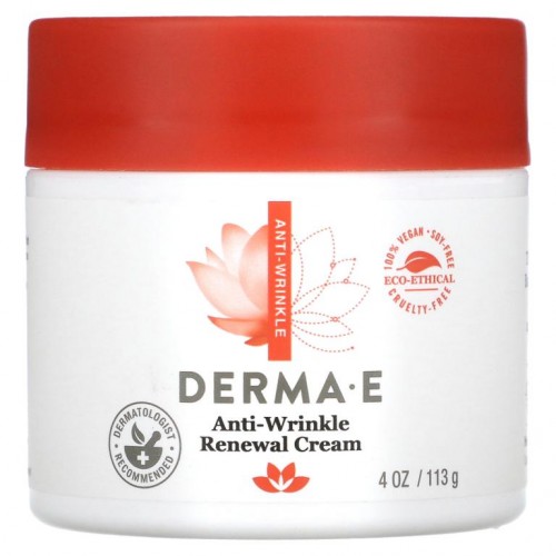 DERMA E, 주름 개선 리뉴얼 크림, 113g(4oz)
