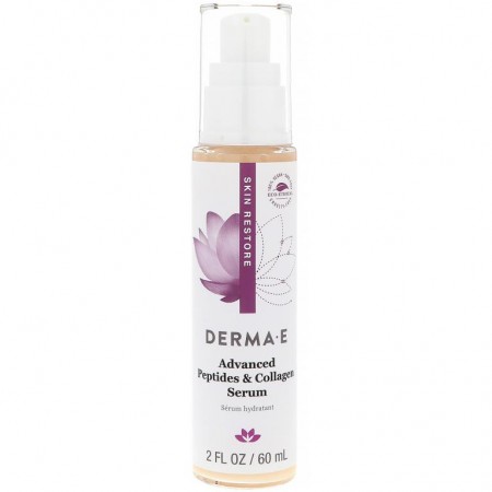 DERMA E, Advanced 펩타이드 & 콜라겐 세럼, 60ml(2fl oz)