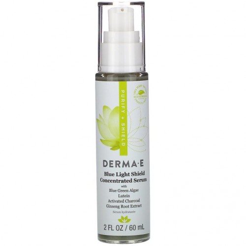 DERMA E, Blue Light Shield Concentrated Serum, 2 fl oz (60 ml)