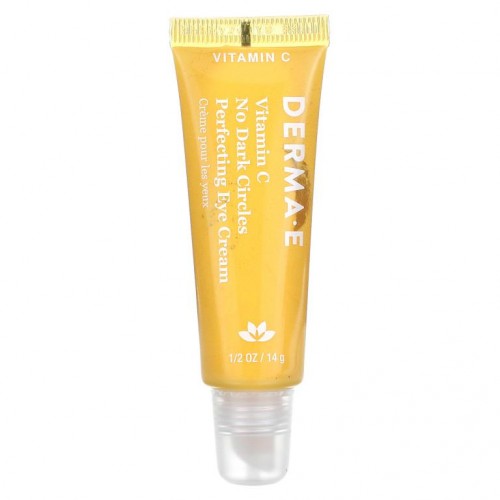 DERMA E, 비타민C, 노 다크서클 퍼펙팅 아이 크림, 14g(0.5oz)